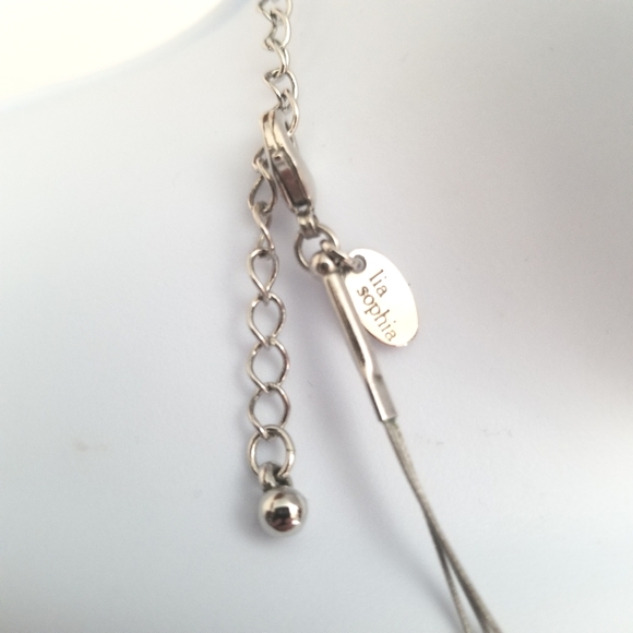 3 strand colorful wire necklace, Lia Sophia (3-10) - Picture 3 of 3